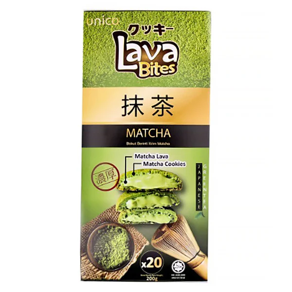 Lava Bites Cookie, Matcha - Unico, 200g