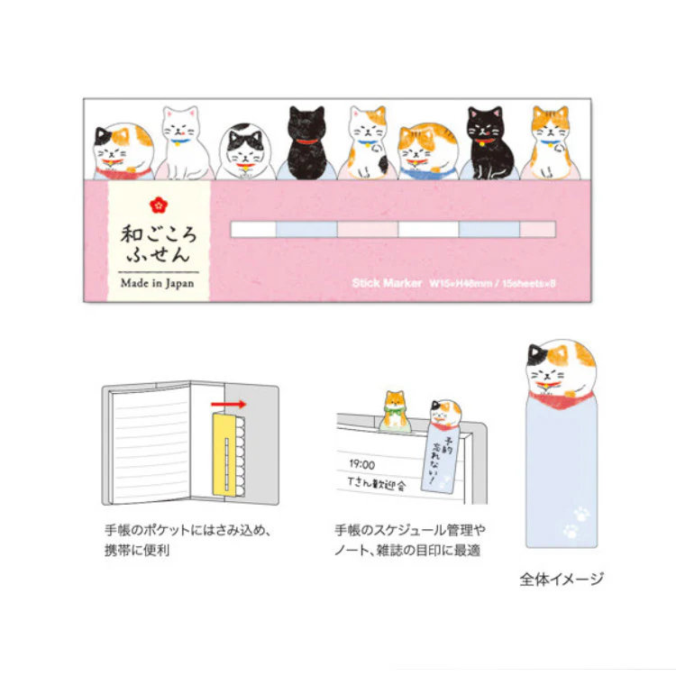 Marque page Sticker Chat - Cat Expression - Image 2