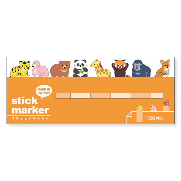 Marque Page Sticker - Animals