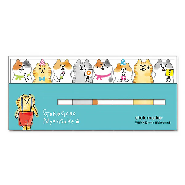 Marque Page Sticker - Chat Gorogoro, Party - Image 2