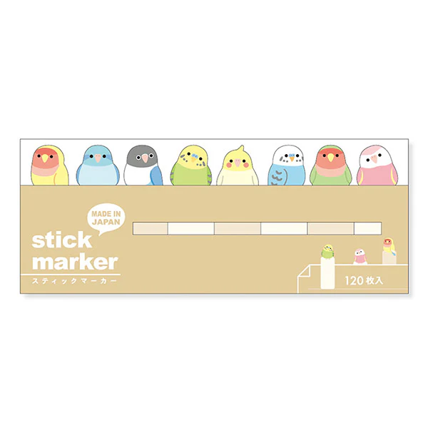 Marque Page Sticker - Happy Birds