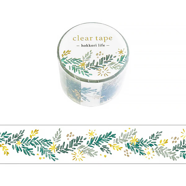 Masking Tape Clear Tape Hokkori Life - Nagi