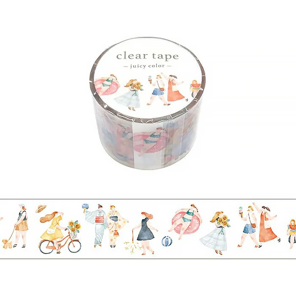 Masking Tape Clear Tape - Juicy Color Natsufuku