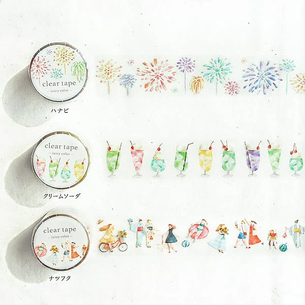Masking Tape Clear Tape - Juicy Color Natsufuku - Image 3