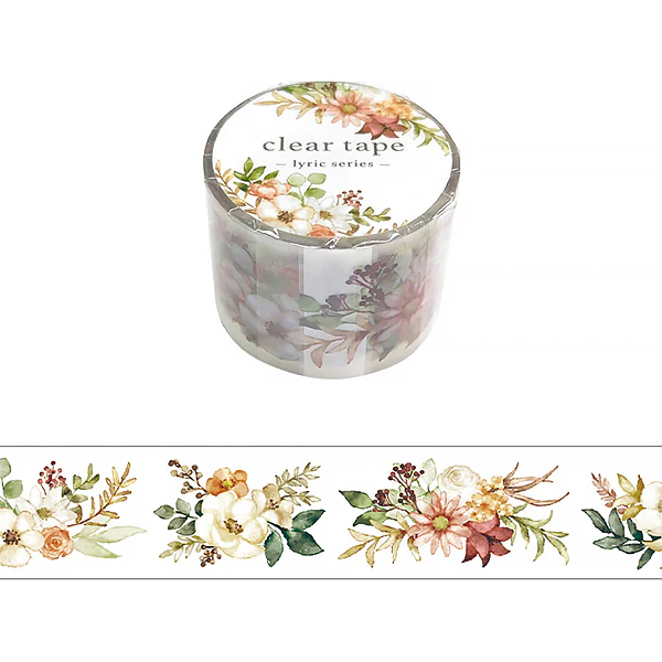 Masking Tape Clear Tape -Lyric Flower 01