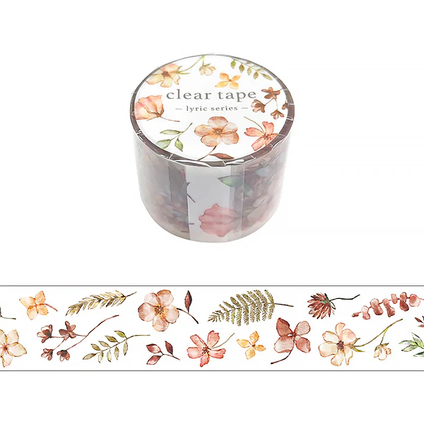 Masking Tape Clear Tape - Lyric Flower 03