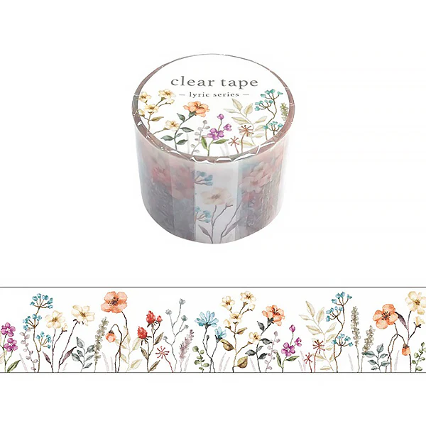 Masking Tape Clear Tape -Lyric Flower 05
