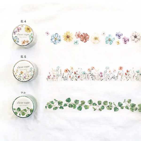 Masking Tape Clear Tape -Lyric Flower 05 - Image 2