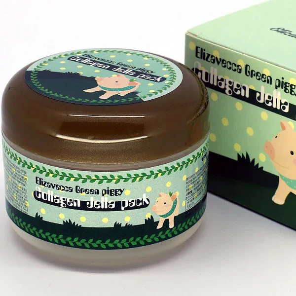 Masque Collagène Jella Pack, Green Piggy - Elizavecca