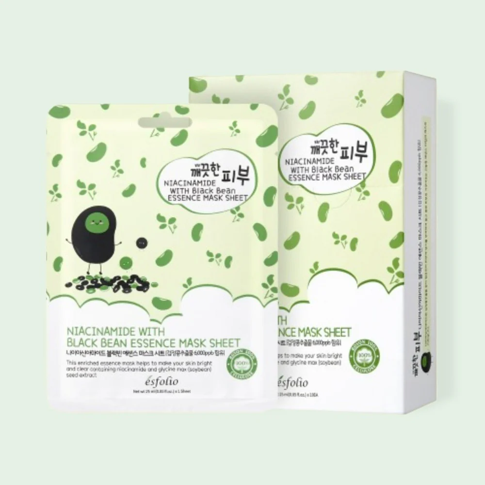 Masque Niacinamide Black Bean Essence - Esfolio - Image 2