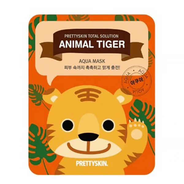 Masque Visage Pretty Skin - Aqua Total Solution, Animal Tiger