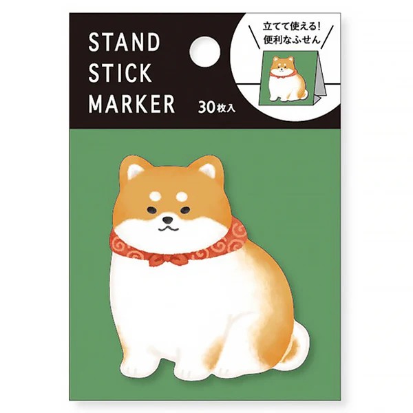 Mémo Marque Page Shiba Roux