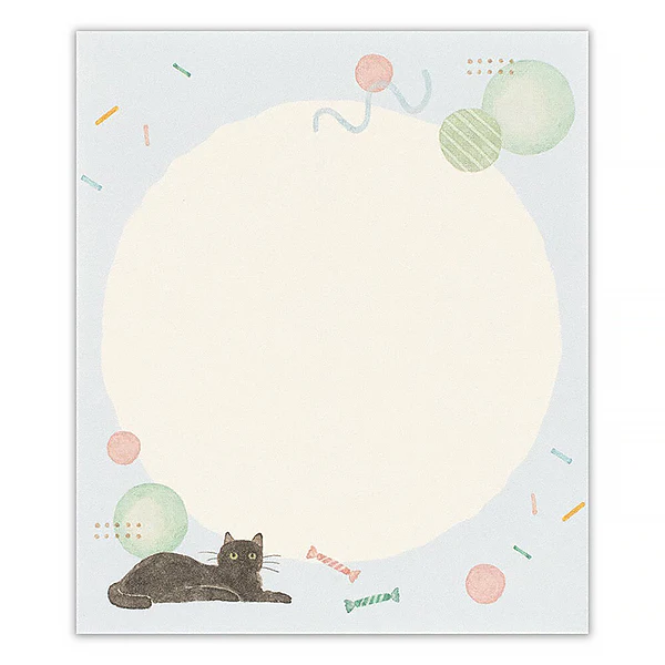 Mémo Pad Awa Iro - Black Cat, 50 Feuilles - Image 3