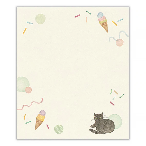Mémo Pad Awa Iro - Black Cat, 50 Feuilles - Image 4