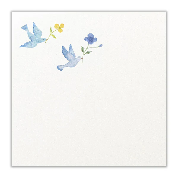 Mémo Pad Michikusa - Bird Flower, 50 Feuilles - Image 2