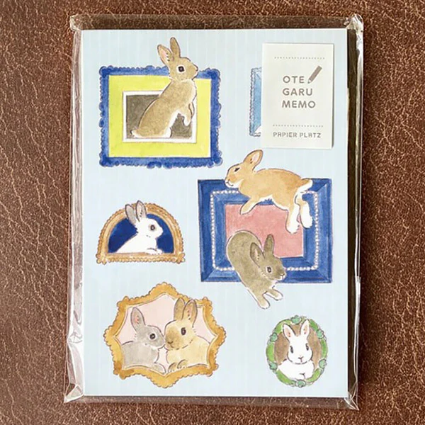 Memo Pad Otegaru - Rabbit Friends, 50 Feuilles