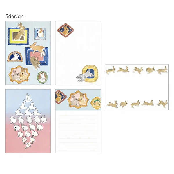 Memo Pad Otegaru - Rabbit Friends, 50 Feuilles - Image 2