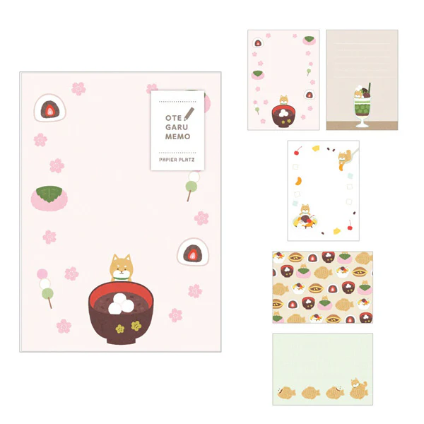 Memo Pad Otegaru - Shiba Japanese Sweet, 50 Feuilles
