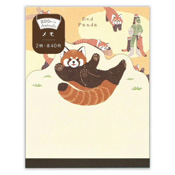 Mémo Pad - Panda Roux, 80 Feuilles