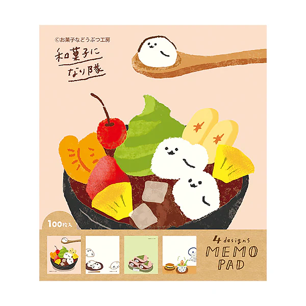 Mémo Pad Sweets - Animitsu Fruit, 100 Feuilles