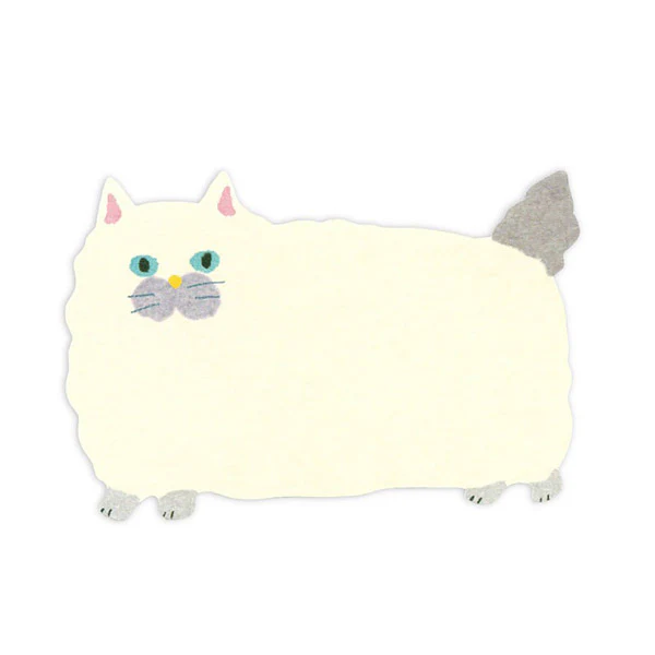 Mini Carte Enveloppe Chat - Fluffy, 5pcs - Image 2