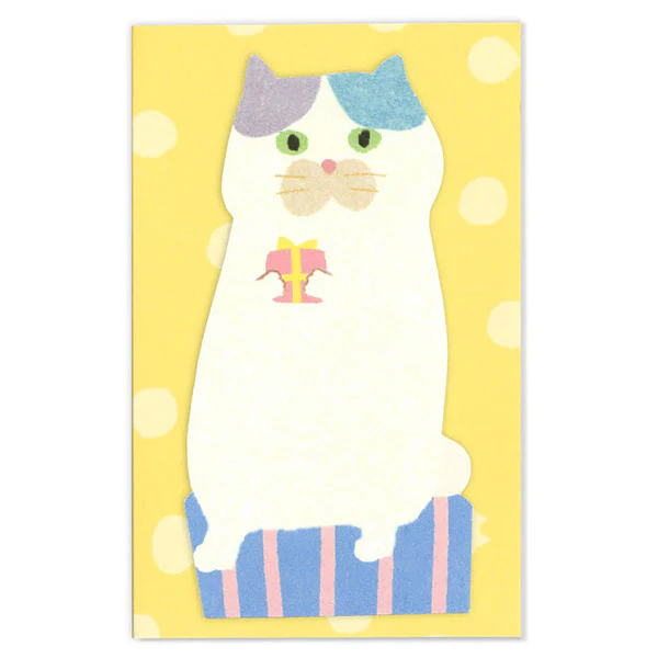 Mini Carte Enveloppe Chat - Moomoo, 5pcs