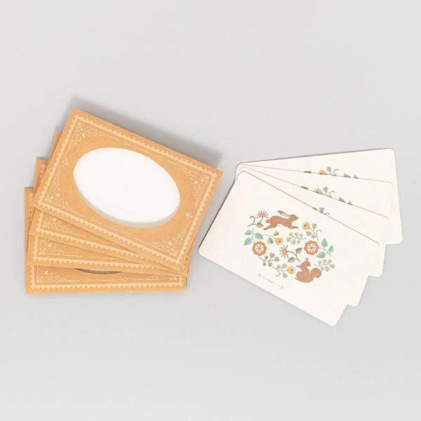 Mini Carte Enveloppe Lapin Usagi, 4pcs - Image 5
