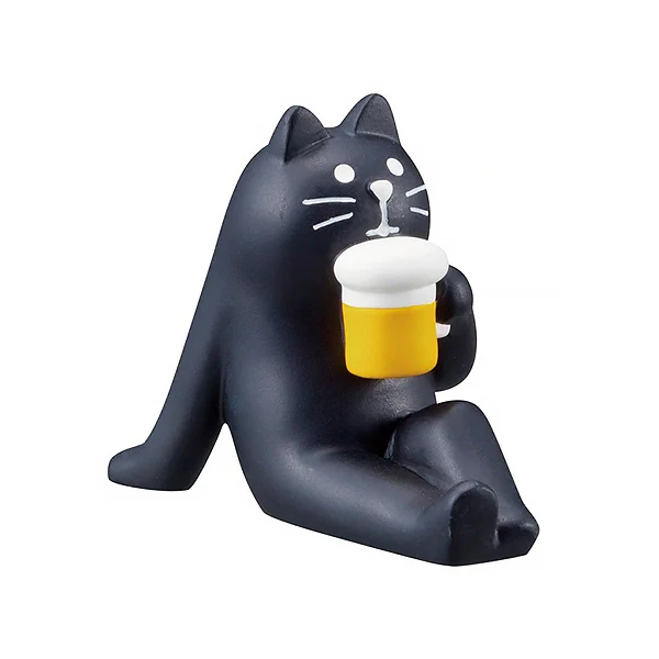 Mini Figurine Chat - Black Cat Beer - Image 2