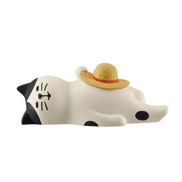 Mini Figurine Chat Hachi Ware - Napping