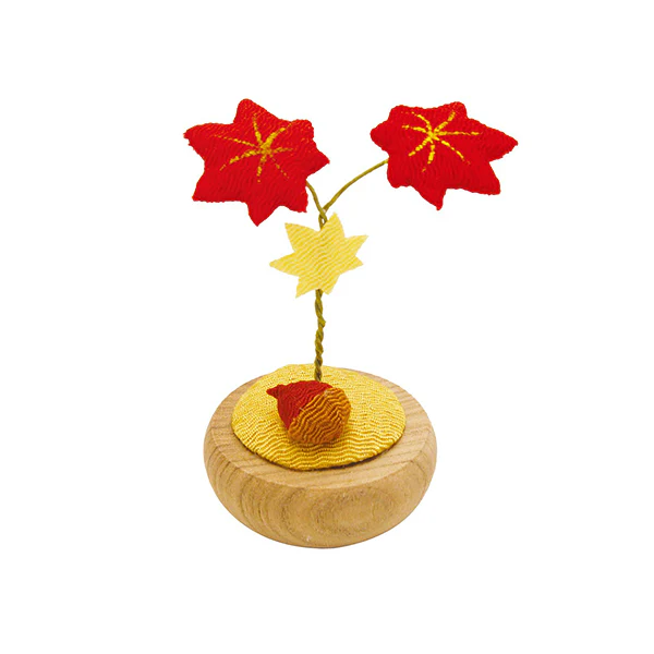 Mini Figurine Feuille D'Automne - Chesnut, Bois Naturel - Image 2