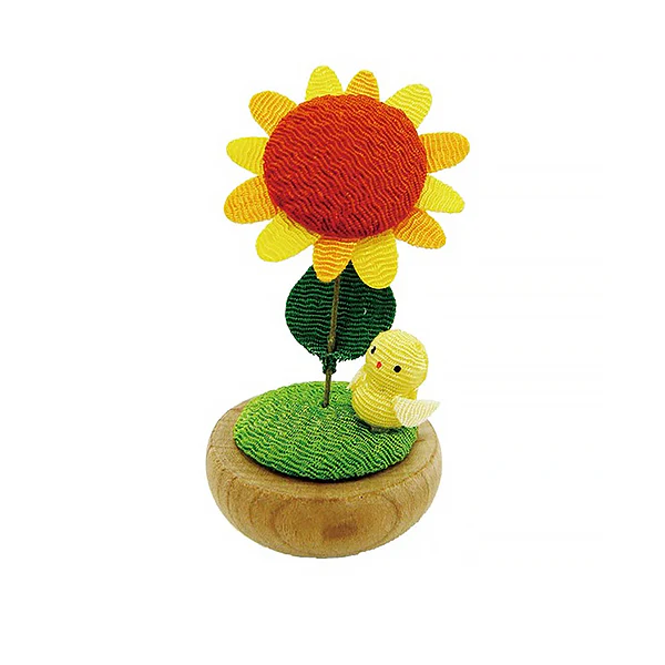 Mini Figurine Tournesol - Chick, Bois Naturel