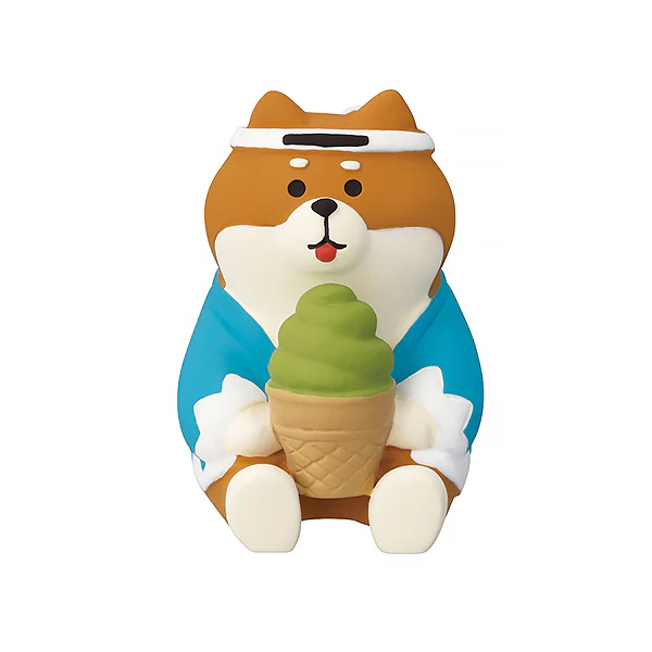Mini Figurine Shiba - Matcha Ice Cream
