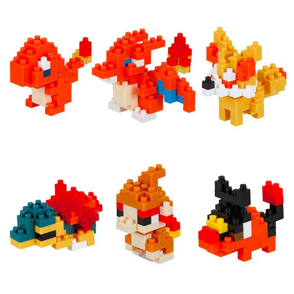 Mini Nanoblock - Coffret Cadeau Pokémon, Feu - Image 2