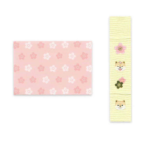 Set Mini Papier Lettre & Enveloppe - Sakura Shiba - Image 3