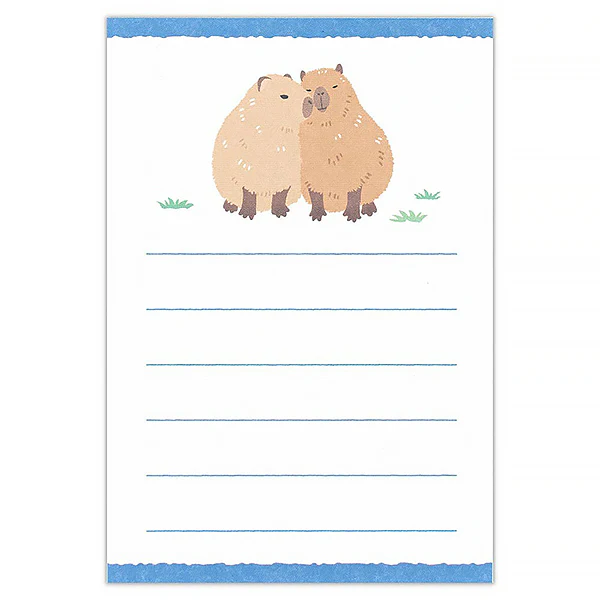 Mini Papier Lettre & Enveloppe Zoo in Animals - Capybara - Image 2
