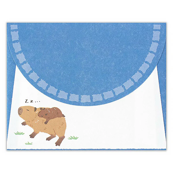 Mini Papier Lettre & Enveloppe Zoo in Animals - Capybara - Image 4