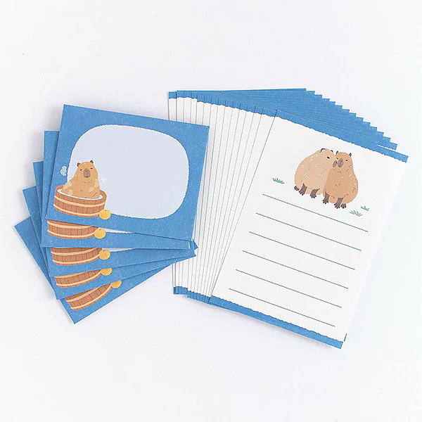 Mini Papier Lettre & Enveloppe Zoo in Animals - Capybara - Image 6