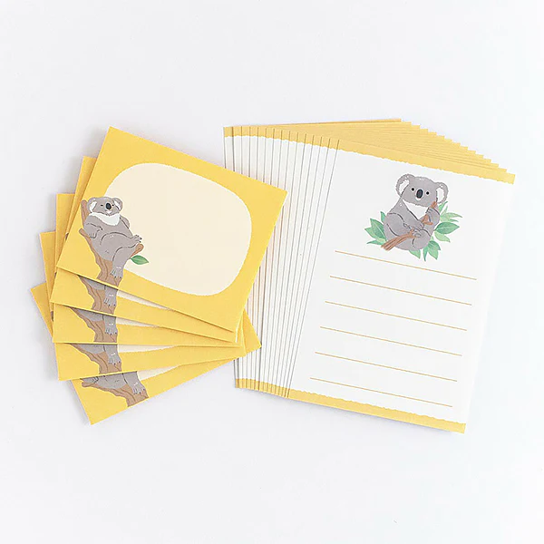 Mini Papier Lettre & Enveloppe Zoo in Animlas - Koala - Image 6