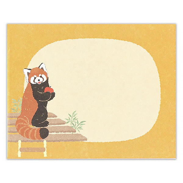 Mini Papier Lettre & Enveloppe Zoo in Animals - Panda Roux - Image 3
