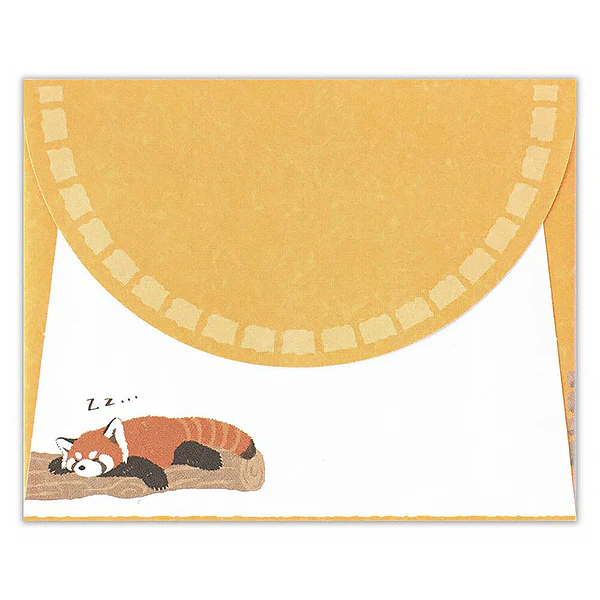 Mini Papier Lettre & Enveloppe Zoo in Animals - Panda Roux - Image 4