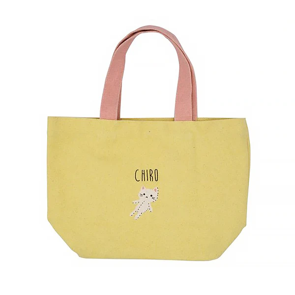 Mini Tote Bag Cat Chan - Yellow, 26x30cm - Image 2