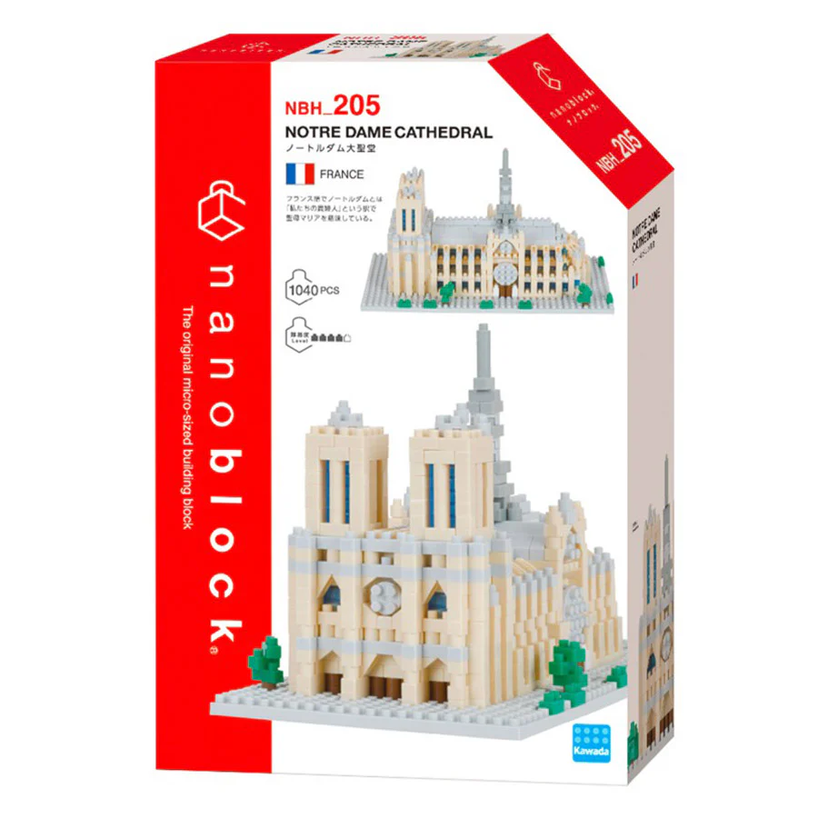 Nanoblock Cathédrale Notre Dame de Paris, NBH_205 - Image 3