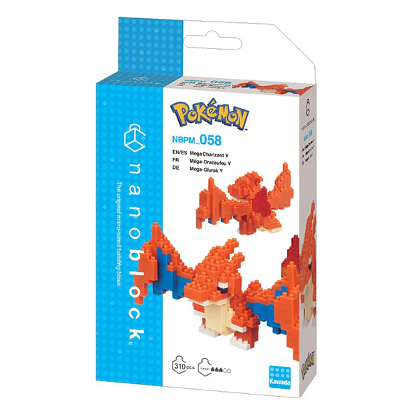 Nanoblock Méga Dracaufeu Y, Charizard Y - Pokémon, NBPM_058 - Image 2
