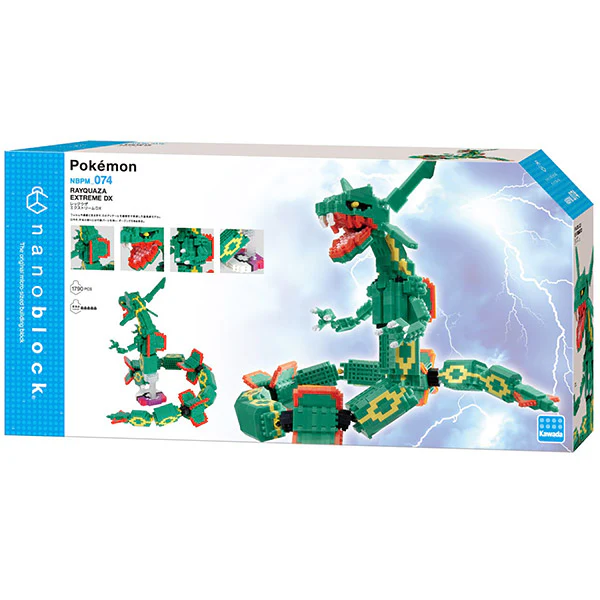 Nanoblock Rayquaza Extrême Pokémon - Edition Deluxe, NBPM_074 - Image 5
