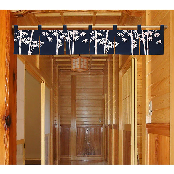 Noren Bambou Navy, 120x30cm