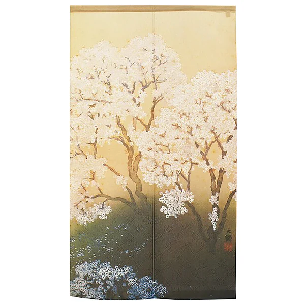 Noren Cherry Blossom – Yokoyama Taikan, 85x150cm