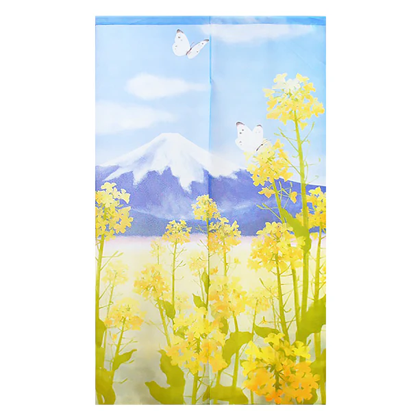 Noren Fleur de Colza & Fuji, 85x150cm