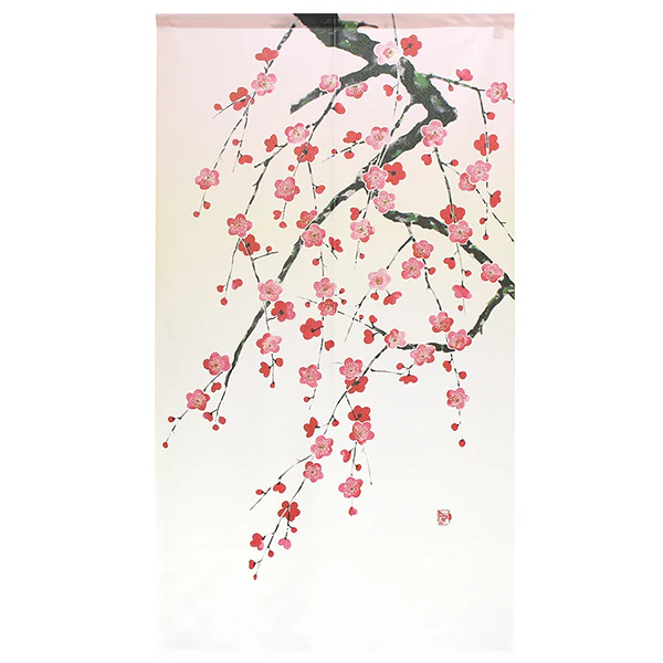 Noren Fleur de Prunier, 85x150cm - Image 2