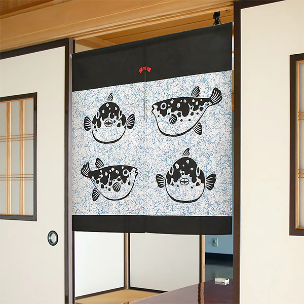 Noren Fugu - Poisson Globe, 85x90cm