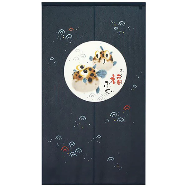 Noren Fuku Blowfish, 85x150cm